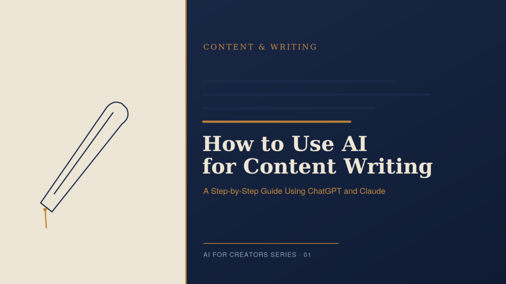 How to Use AI for Content Writing