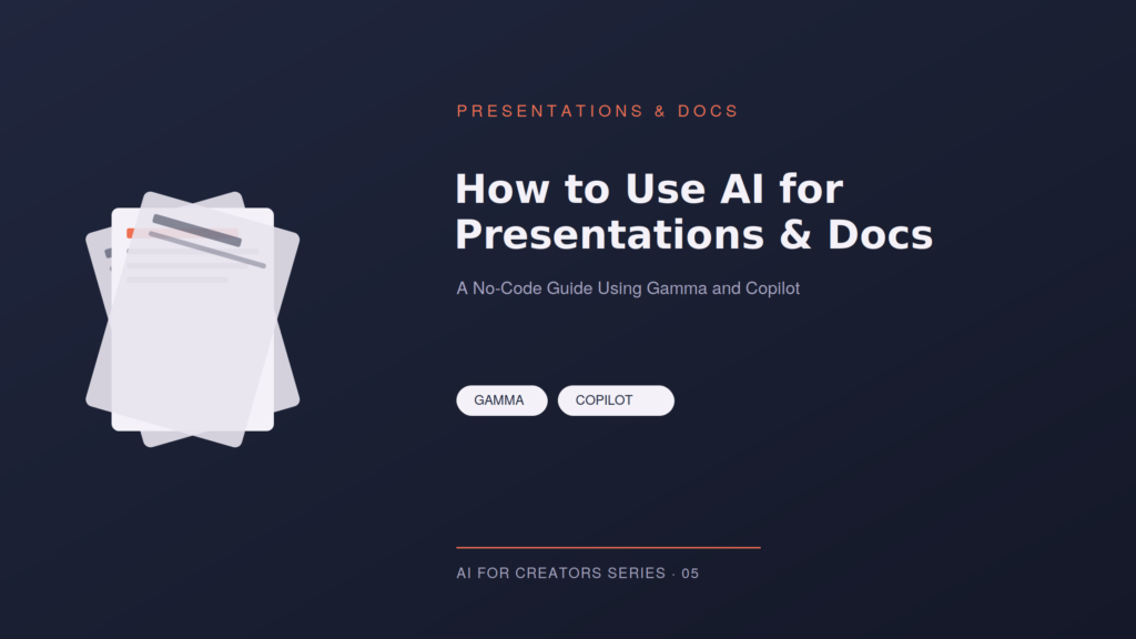 How to Use AI for Presentations and Documents