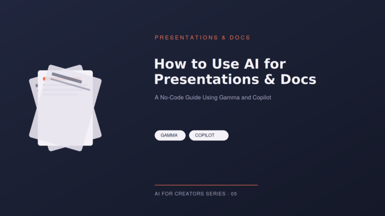 How to Use AI for Presentations and Documents