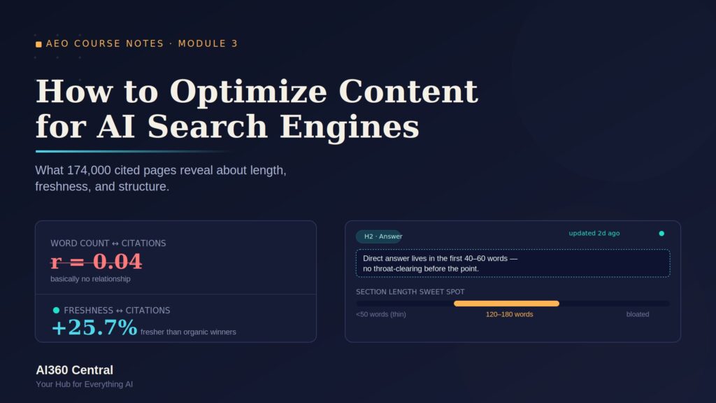 optimize content for AI search engines