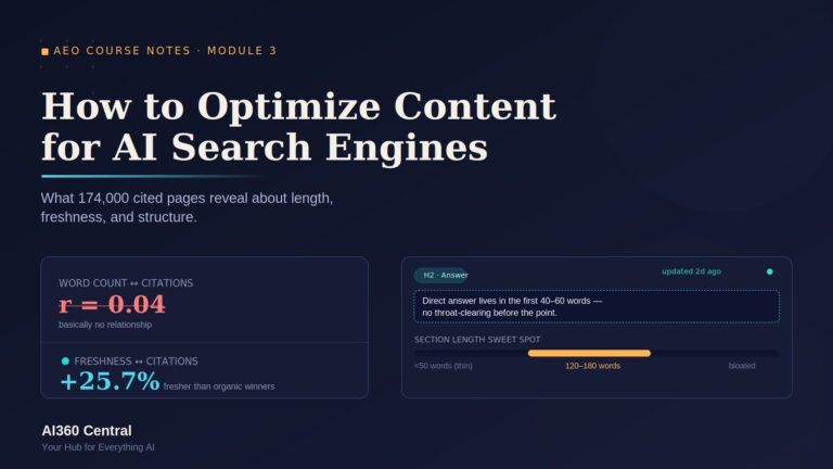 optimize content for AI search engines