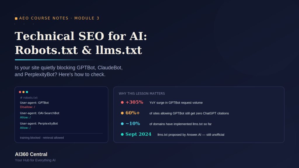 technical SEO for AI search